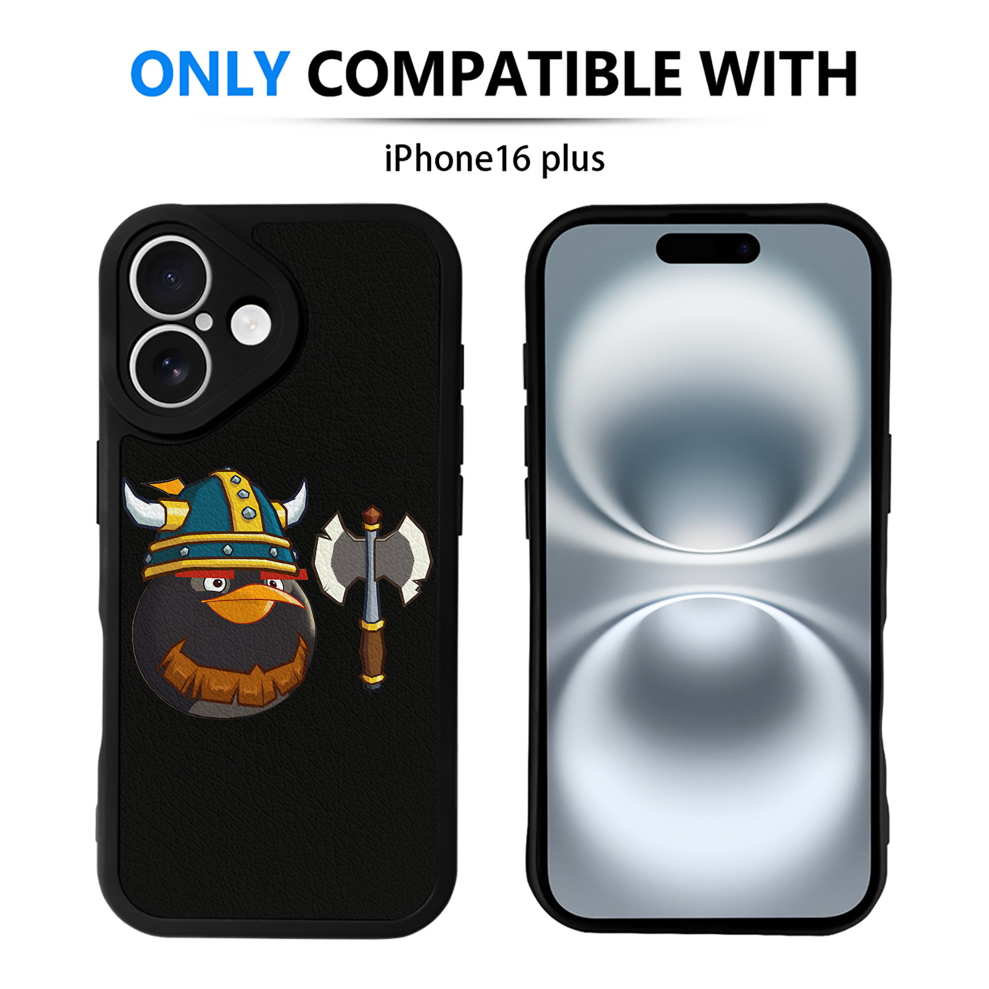 （画像用） Angry Birds アングリーバード 【iPhone 16シリーズ対応】シリコンスマホケース（レザー調） 材質：シリコン